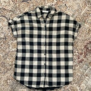 Beachlunchlounge Monochrome Plaid Shirt